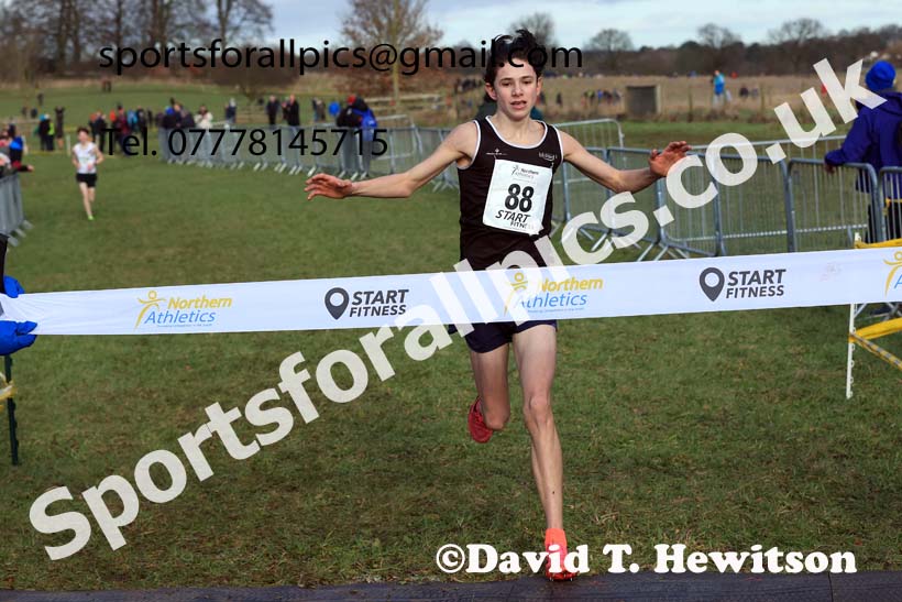 Mens Under-17s 2024 Northern Cross Country Champs., Sedgefield. Photo: David T. Hewitson/Sports for All Pics